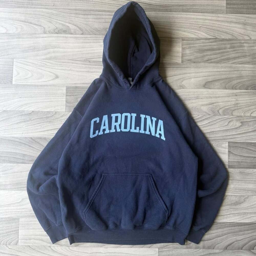 Gildan Heavy Blend Carolina Hoodie Size M Navy Blue